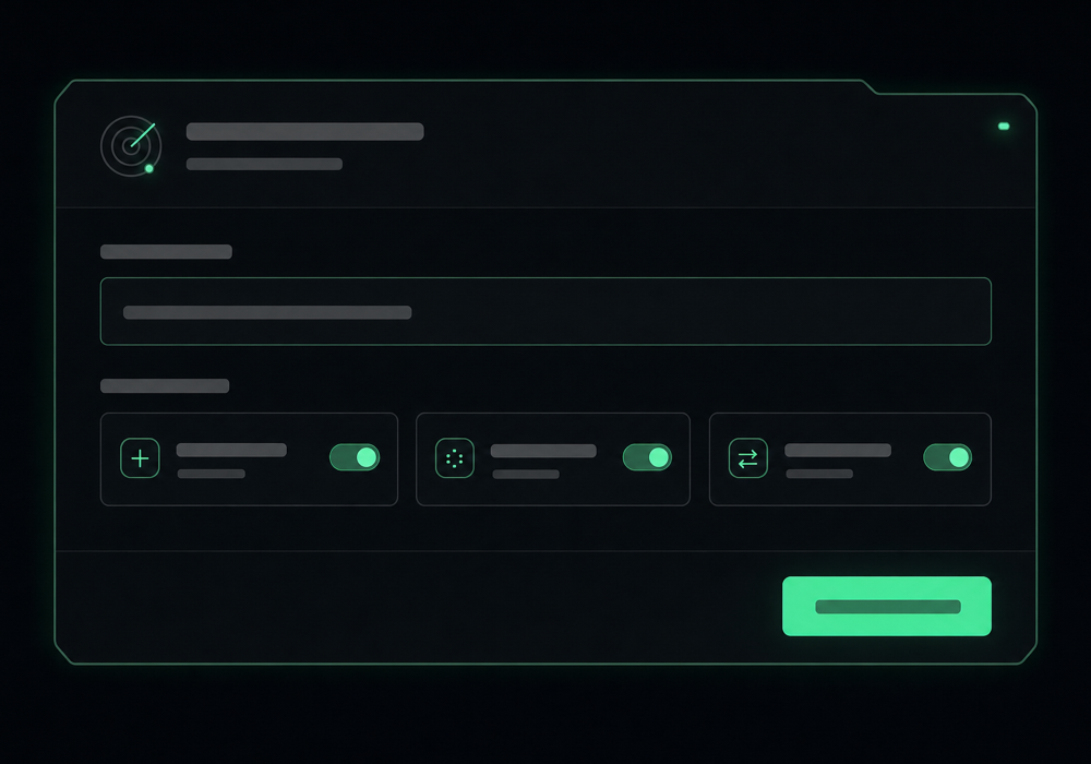 Alert setup for Brand Radar with a brand name entered and look-alike patterns like added words and misspellings